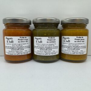 Purée de Piment (rouge, vert ou jaune)